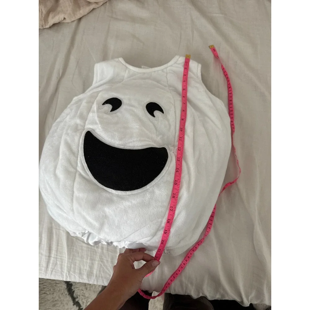 Pottery Barn Kids Puffy Ghost Halloween Costume Glow In Dark Size 4-6 *FLAW*